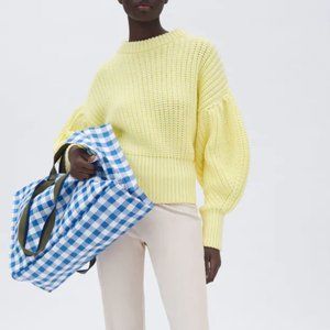 Zara purl knit sweater